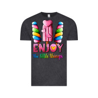 Vintage Black enjoy the little things Vintage Tee - AdoDesignShop