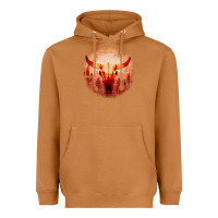 Meerkat Western Cowboy Sunset Bull Skull Heavyweight Hoodie - Bettercallsaul