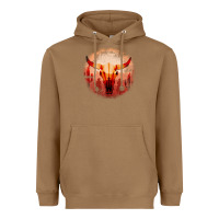 Toasted Coconut Western Cowboy Sunset Bull Skull Heavyweight Hoodie - Bettercallsaul