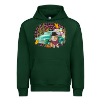 Forest Green Western rabbit Easter Day Urban Hoodie - CowGirlArtShop