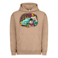 Pigment Burro Western rabbit Easter Day Urban Hoodie - CowGirlArtShop