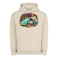 Pigment French Oak Western rabbit Easter Day Urban Hoodie - CowGirlArtShop