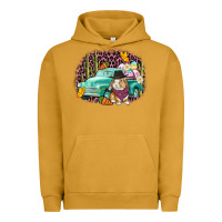 Pigment Peanut Butter Western rabbit Easter Day Urban Hoodie - CowGirlArtShop