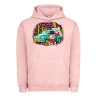 Pigment Salmon Western rabbit Easter Day Urban Hoodie - CowGirlArtShop