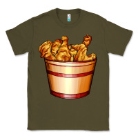Army Green nugget and nuggets basket Classic Tee - AdoDesignShop
