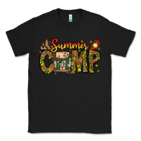 Black Summer Camp Classic Tee - CowhideDigitalArt