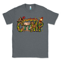Charcoal Heather Summer Camp Classic Tee - CowhideDigitalArt