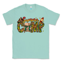 Seafoam Summer Camp Classic Tee - CowhideDigitalArt