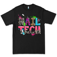 Black nail tech Premium Tee - Zillion Design Studio