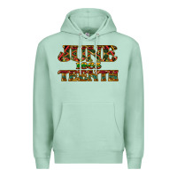 Seafoam juneteenth 1865 Premium Hoodie - NancyCooperArtShop