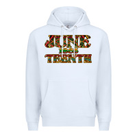 White juneteenth 1865 Premium Hoodie - NancyCooperArtShop