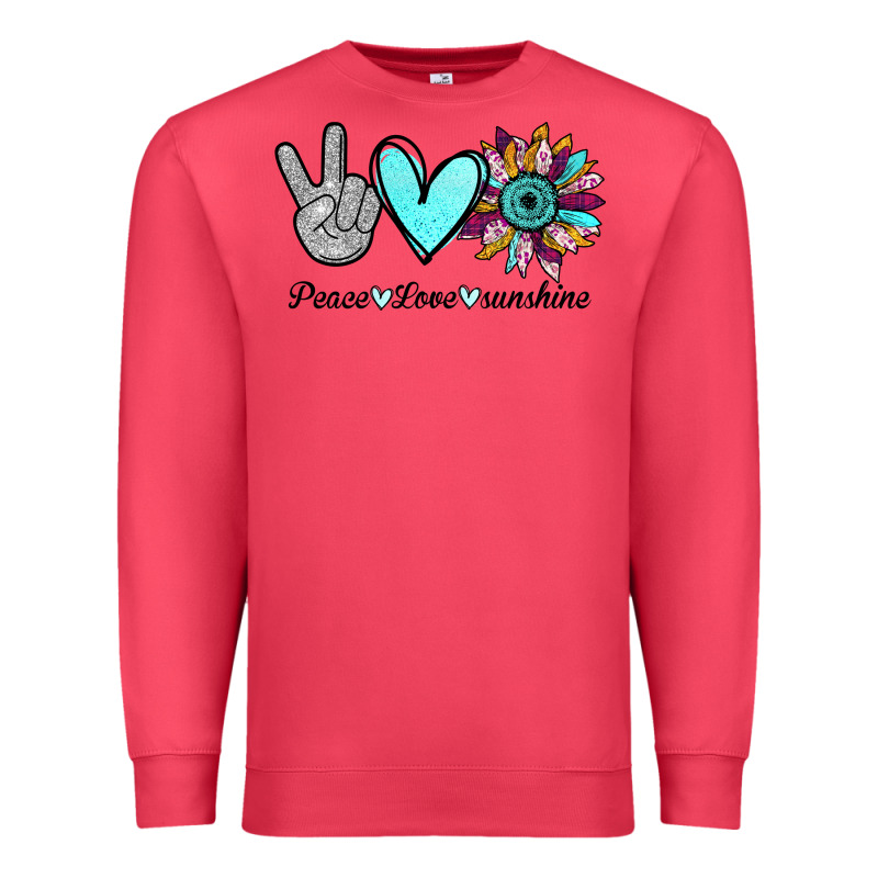 Peace Love Sunshine Premium Sweatshirt by Bettercallsaul | Teevron
