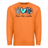 Carrot Peace Love Sunshine Premium Sweatshirt - Bettercallsaul