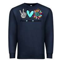 Navy Peace Love Sunshine Premium Sweatshirt - Bettercallsaul