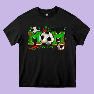 Mom Soccer Heavy Core Tee Designed By Zillion Design Studio