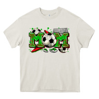 Cream mom soccer Heavy Core Tee - Zillion Design Studio