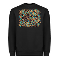 Black leopard with turquoise glitter Heavyweight Sweatshirt - Artiststas