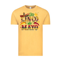 Vintage Mustard cinco de mayo with pepper and sombrero Vintage Tee - Artiststas