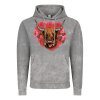 Cloud Rock highland cow valentines Vintage Hoodie - JahusDesignShop