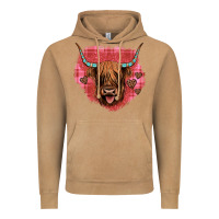 Vintage Camel highland cow valentines Vintage Hoodie - JahusDesignShop