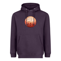 Plum Cowboy Sunset Volleyball Heavyweight Hoodie - Bettercallsaul