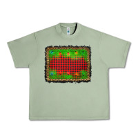 Oil Green christmas lights background Urban Heavy Tee - AdoDesignShop