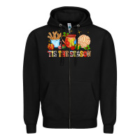 Black 'tis the season Zipper Hoodie - MaliasSmallBusiness