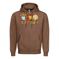 Chestnut 'tis the season Zipper Hoodie - MaliasSmallBusiness