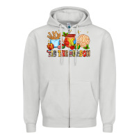 Dove Grey 'tis the season Zipper Hoodie - MaliasSmallBusiness