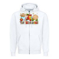 White 'tis the season Zipper Hoodie - MaliasSmallBusiness