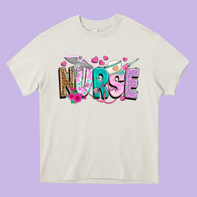 Nurse Heavy Core Tee Designed By Texasbilliewilder