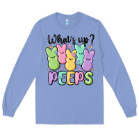 Colony Blue what's up peeps Long Sleeve Tee - MaliasSmallBusiness
