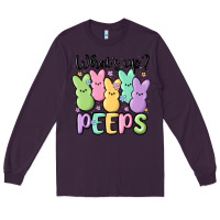 Plum what's up peeps Long Sleeve Tee - MaliasSmallBusiness