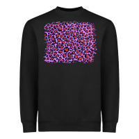 Black lilac leopard with red glitter Heavyweight Sweatshirt - Artiststas