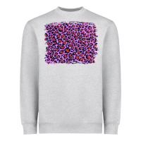 Lilac Leopard With Red Glitter Heavyweight Sweatshirt | Teevron