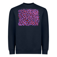 Navy lilac leopard with red glitter Heavyweight Sweatshirt - Artiststas