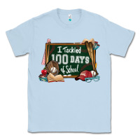 Dusty Blue I tacked 100 days school Baseball Classic Tee - NancyCooperArtShop