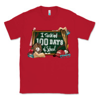Red I tacked 100 days school Baseball Classic Tee - NancyCooperArtShop