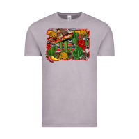 Vintage Zinc mexican cacti background Vintage Tee - Artiststas