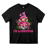 Black i'm a survivor gnome Heavy Core Tee - BarkalooDesign