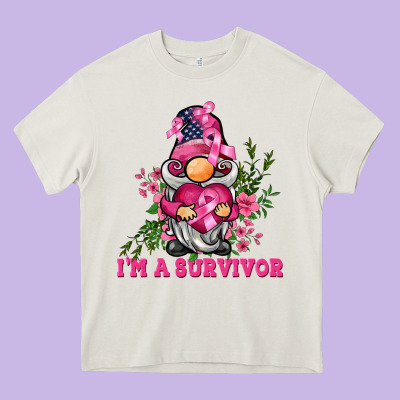 I'm A Survivor Gnome Heavy Core Tee Designed By Barkaloodesign