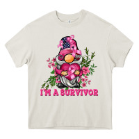 Cream i'm a survivor gnome Heavy Core Tee - BarkalooDesign