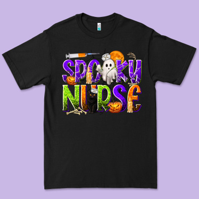 Halloween Spooky Nurse Premium Tee Designed By Texasbilliewilder