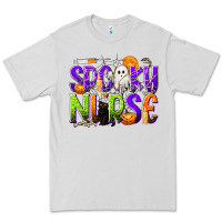 Dove Grey Halloween Spooky Nurse Premium Tee - texasbilliewilder