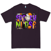 Plum Halloween Spooky Nurse Premium Tee - texasbilliewilder