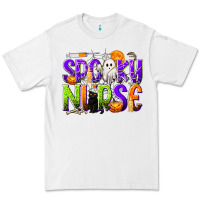 White Halloween Spooky Nurse Premium Tee - texasbilliewilder