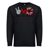 Black peace love sunflower Premium Sweatshirt - Bettercallsaul