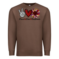 Chestnut peace love sunflower Premium Sweatshirt - Bettercallsaul