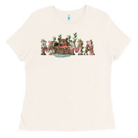 Bone mama with bear and daisy Ladies Tee - RanaPortraitStore