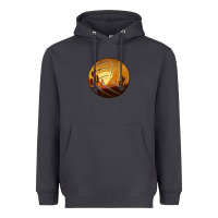 Desert Cactus Sunset Volleyball Heavyweight Hoodie | Teevron